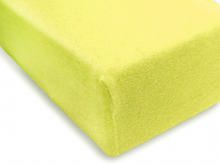 Простыня на резинке махровая 140х200 / оттенки желтого