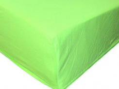 Простыня на резинке махровая 180х200 / оттенки зеленого