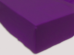 Простыня на резинке трикотажная 160х200 / оттенки фиолетового