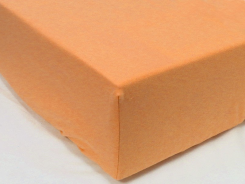 Простыня на резинке трикотажная 160х200 / оттенки оранжевого
