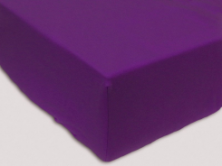 Простыня на резинке трикотажная 180х200 / оттенки фиолетового
