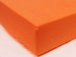 Простыня на резинке трикотажная 180х200 / оттенки оранжеого